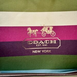 Coach Colorful Striped paper bag. Perfect for gifting